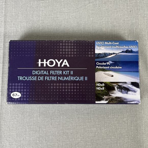 Hoya HK-DG67 II 67mm Filters w/ UV Circular Polarizer NDx8 Pouch Guidebook - Picture 1 of 10